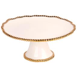 Home Essentials 12in. Bead Round Cake Stand