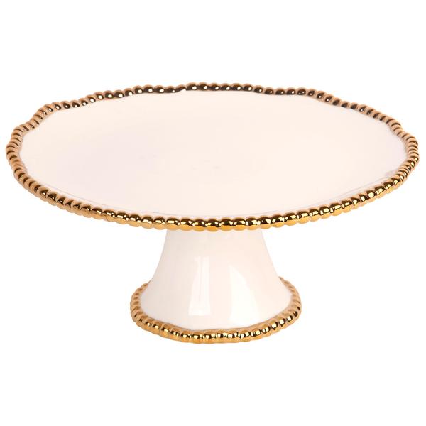 Home Essentials 12in. Bead Round Cake Stand