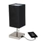 Simple Designs Petite Stick Lamp with USB Charging Port & Shade - image 4