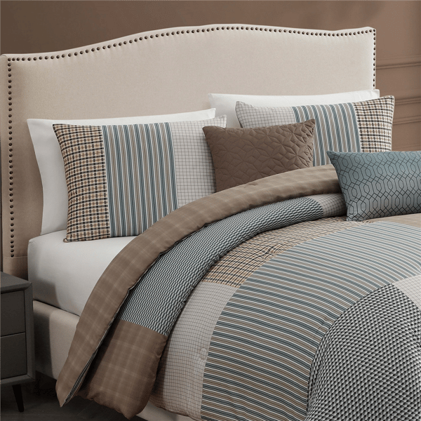 Bebejan® Tranquil Patch Cotton 5pc Reversible Comforter Set