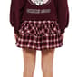 Juniors No Comment Plaid Ruffle Mini Skort - image 2