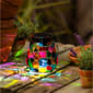 Evergreen Solar Glass Rainbow Mosaic Lantern - image 2