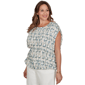 Plus Size Skye’s the Limit Summer Spice Cap Sleeve Blouse - image 3