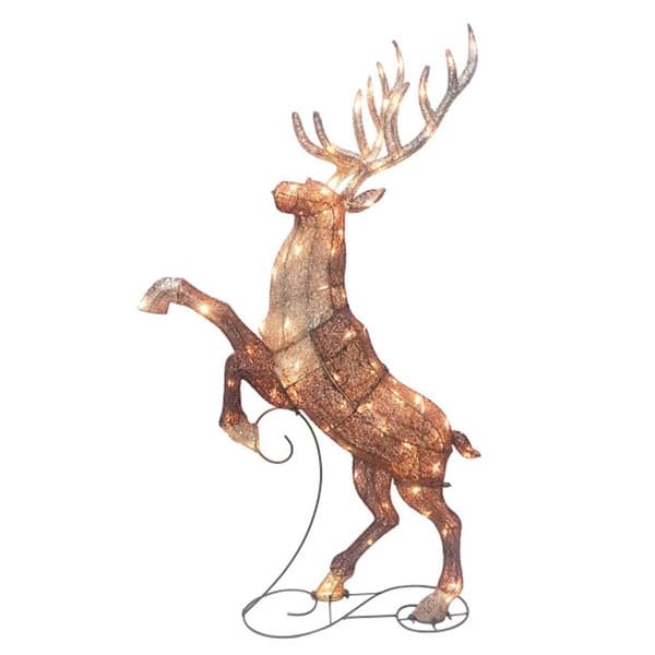Puleo International 48in. LED Lighted Elk Holiday Decor - image 