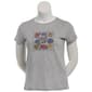 Womens Mountain Ridge Short Sleeve Daisy Crew Neck Graphic Tee - image 2