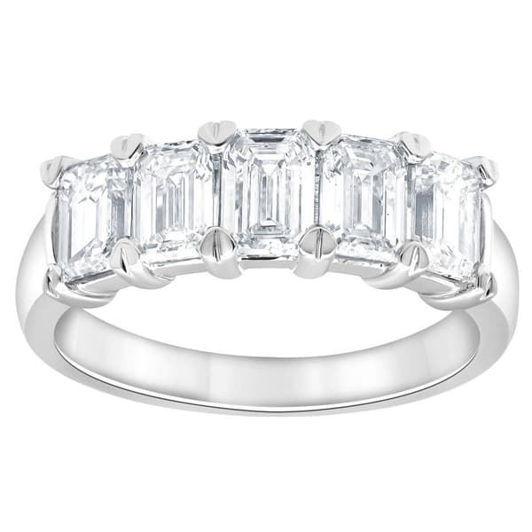 Nova Star® 14kt. White Gold 2 1/4ctw. Lab Grown Diamond Band Ring