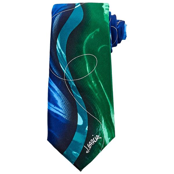 Mens Jerry Garcia Abstract Butterfly Tie - image 