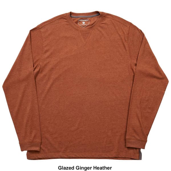 Mens Big &amp; Tall Architect® Long Sleeve V-Notch Seam Crew Tee