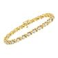 Diamond Classics&#8482; 10kt. Yellow Gold Diamond X Link Bracelet - image 4