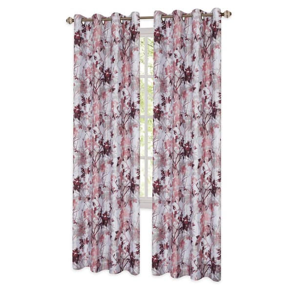 Achim Tranquil Floral Grommet Window Curtain Panel
