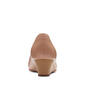 Womens Clarks® Mallory Berry Leather Wedge Pumps - image 4