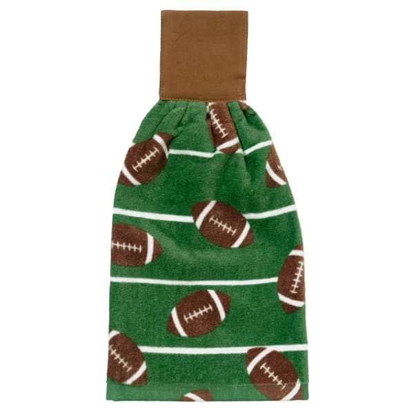 Football Field Fiber Reactive Tie Kitchen Towel - image 