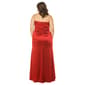 Juniors Plus Emerald Sundae Satin Twisted Front Empire Dress - image 2