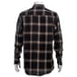 Mens Big & Tall Mountain Ridge Flannel Shirt - Black/Brown/Cream - image 3