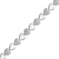 Gianni Argento Silver 1/4ctw. Diamond Heart Link Bracelet - image 1