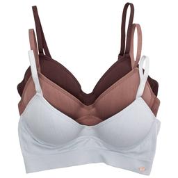 Womens Danskin 3Pk Seamless Moled Bra DS3951-3PKS