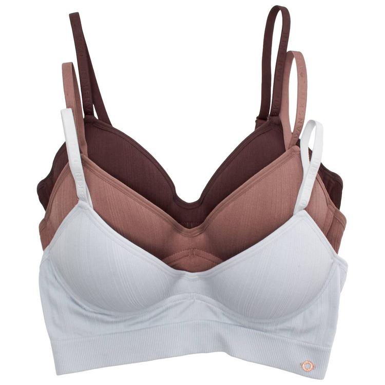 Womens Danskin 3Pk Seamless Moled Bra DS3951-3PKS
