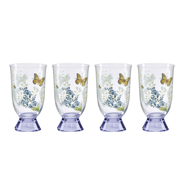 Lenox® Butterfly Meadow® Herbs Tall Tumblers - Set of 4 - image 