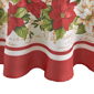 Threadmade Red & White Poinsettias Tablecloth - image 6