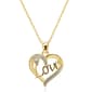 Accents by Gianni Argento Diamond Accent Plated LoveHeart Pendant - image 1