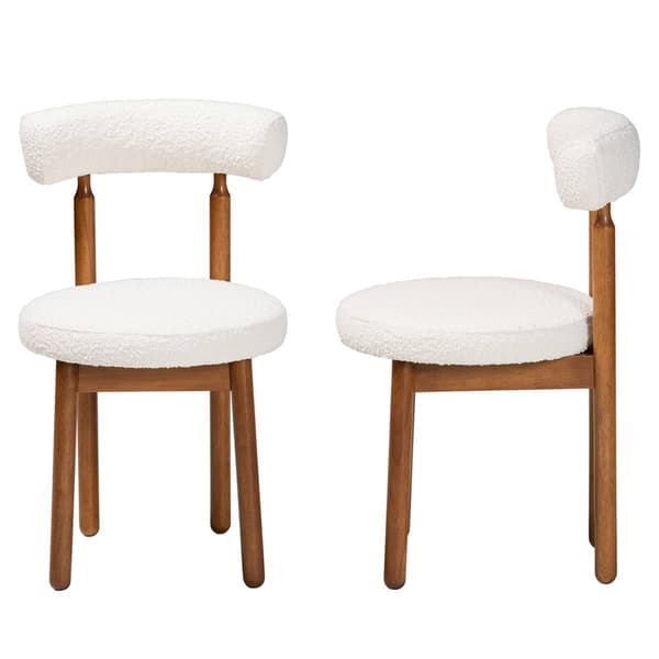 Baxton Studio Edric Modern Japandi 2pc. Dining Chair Set