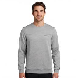 Mens Spyder Textured Bonded Fleece Crewneck