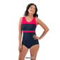 Womens Dolfin® Aquashape Color Block Conservative Swimsuit - image 2