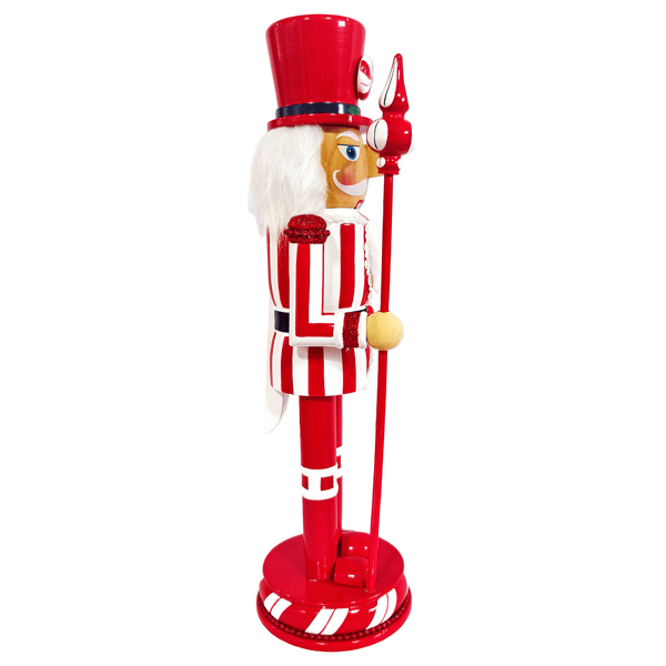 Santa''s Workshop 14in. Peppermint Swirl Nutcracker