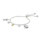 Shine Snoopy and Woodstock Cubic Zirconia Bolo Bracelet - image 2