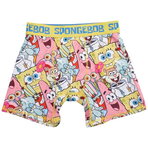 Mens Handcraft SpongeBob Team Athletic Boxer Briefs - Yellow - image 