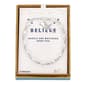 Shine Fine Silver Plated Crystal & Pearl Cross Believe Bracelet - image 3