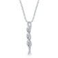 Then Now & Forever&#8482; 1/10ct Diamond Sterling Silver 3Stone Pendant - image 2