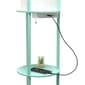Simple Designs Round Modern Shelf USB Port Organizer Floor Lamp - image 13
