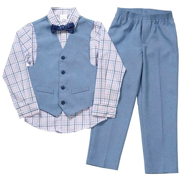 Boys &#40;4-7&#41; Van Heusen&#40;R&#41; Blue Heather Poplin Set - image 