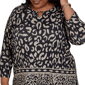 Plus Size Alfred Dunner Travel Advisory 3/4 Sleeve Leopard Blouse - image 5