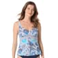 Womens Beach House Adele V-Neck Tankini Swim Top - image 1