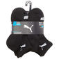 Boys (4-7) Puma(R) 8pk. 1/2 Terry Quarter Crew Socks - Black - image 1