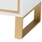 Baxton Studio Giolla Glam & Luxe White Wood 2-Drawer Nightstand - image 7