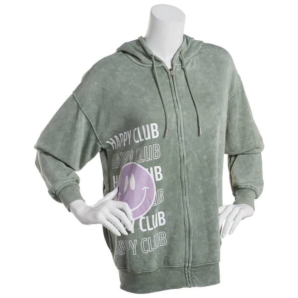 Juniors No Comment Serotonin Washed Zip Hoodie Boscov s