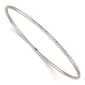 Gold Classics(tm) 14kt. White Gold 2mm Diamond-Cut Slip-On Bangle - image 1
