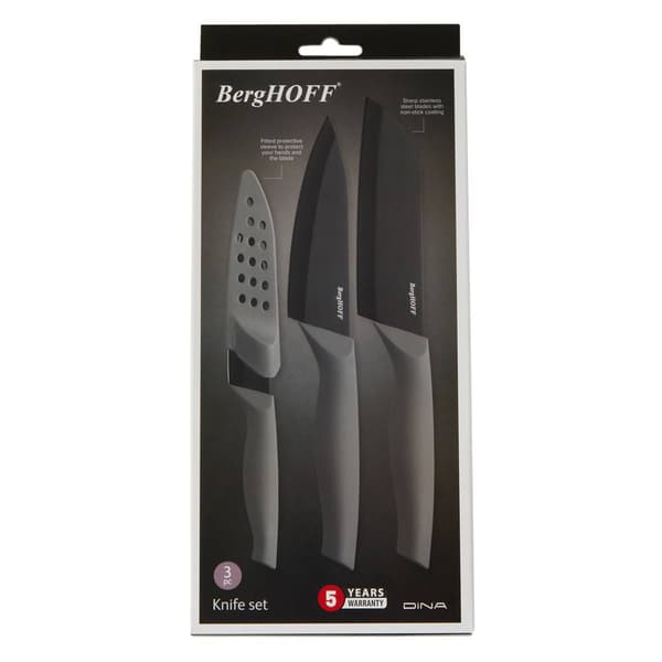 BergHOFF Vector Nonstick Stainless Steel 3pc. Knife Set