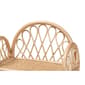 Baxton Studio Hammond Bohemian Rattan 2-Tier Display Shelf - image 4