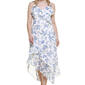 Juniors No Comment Asymmetrical Floral Mesh Midi-Slip Dress - image 4