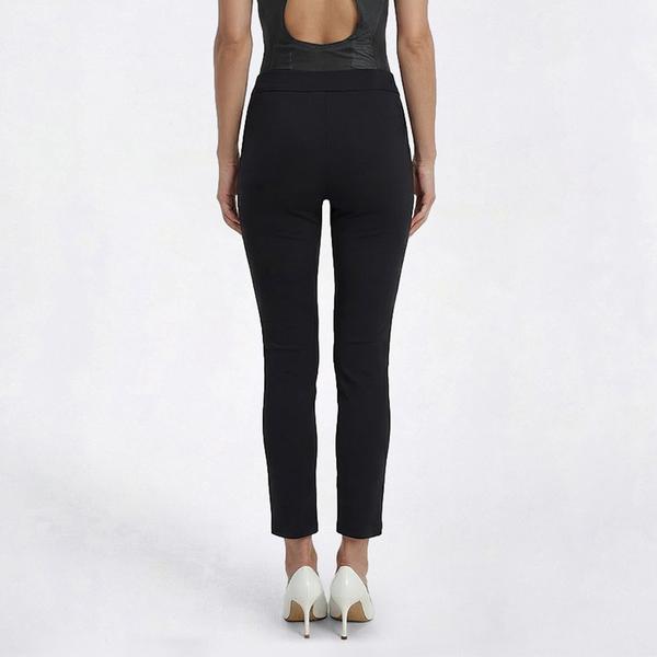 Womens Zac & Rachel Pull On Solid Compression Slim Pants