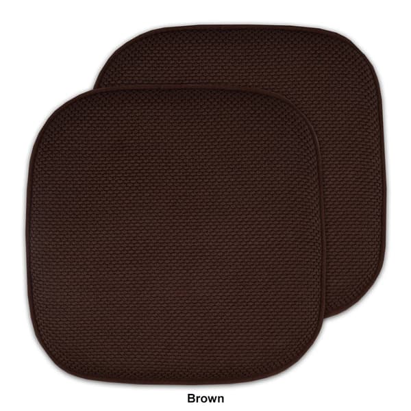 Sweet Home Collection Honeycomb Memory Foam Non-Slip Chair Pad
