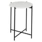 9th & Pike(R) Black Contemporary Terrazzo Accent Table - image 1
