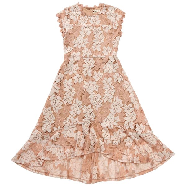 Girls (7-16) Poppies & Roses Short Sleeve Floral Lace Dress - Boscov's