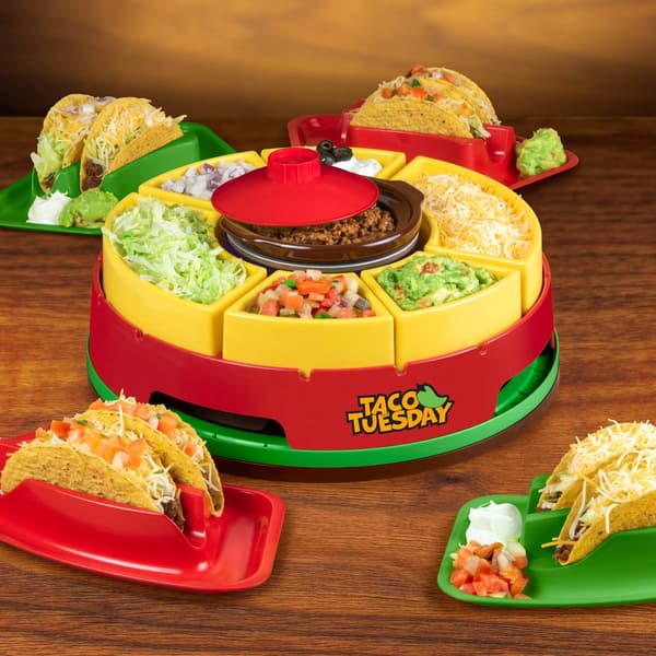 Nostalgia&#8482; Taco Tuesday Lazy Susan Taco Bar