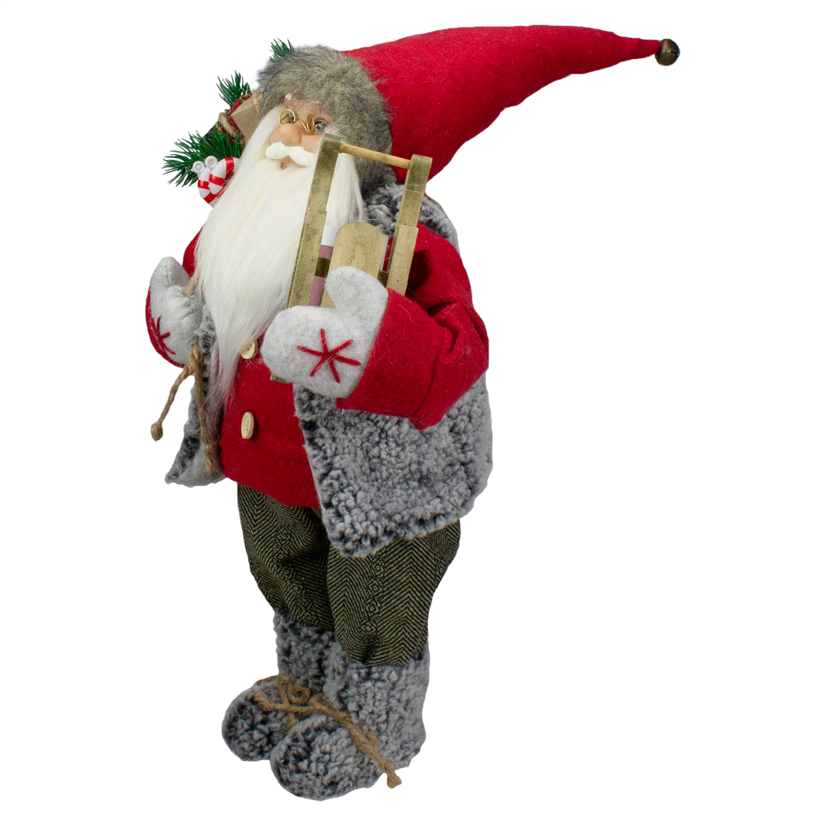 Northlight Standing Santa Carrying Presents Christmas Figure