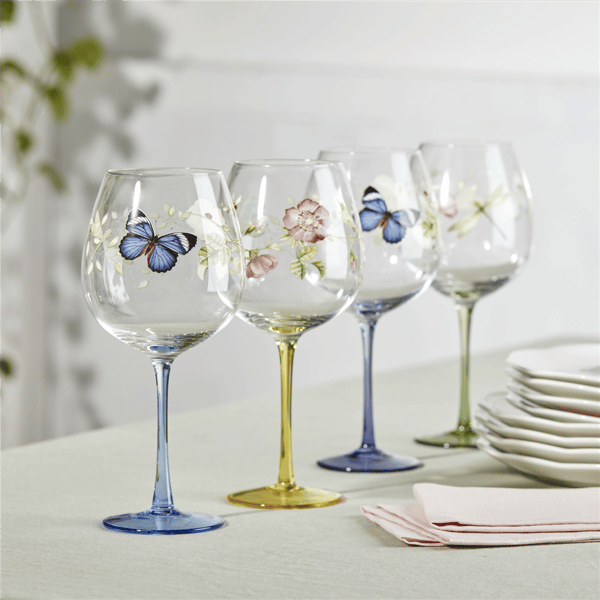 Lenox® Butterfly Meadow® Balloon Wine Glasses - Set of 4